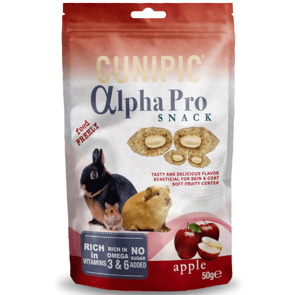 Recompense pentru rozatoare Cunipic Alpha Pro Snack Mere 50g - Animax