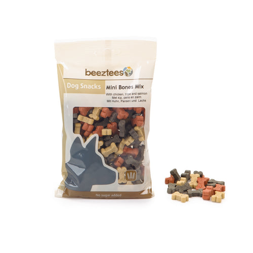 Recompense pentru caini Beeztees Snack mini oase mix 150g - Animax