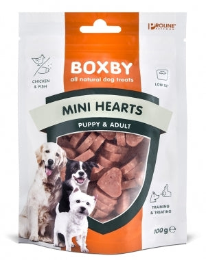 Recompense pentru caini Proline Boxby Mini Hearts 100 g - Animax