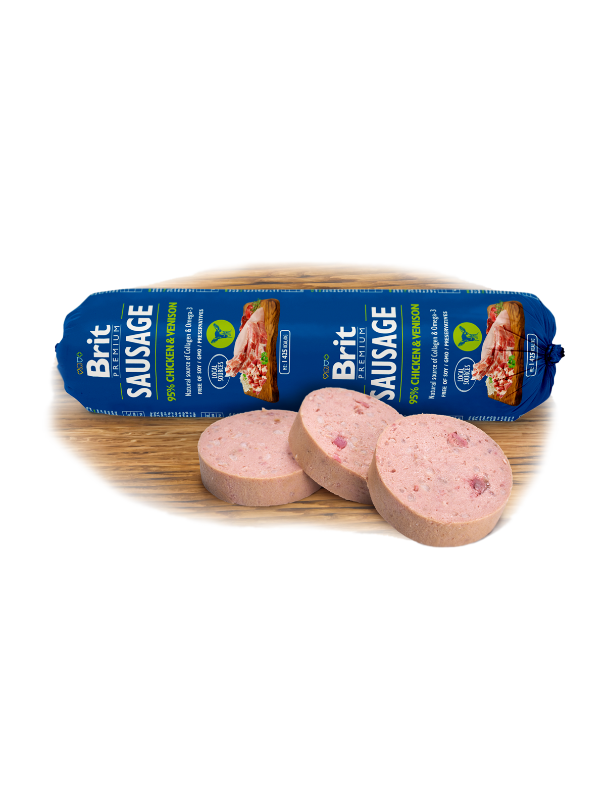 Salam pentru caini Brit Premium cu pui si vanat 800 g - Animax