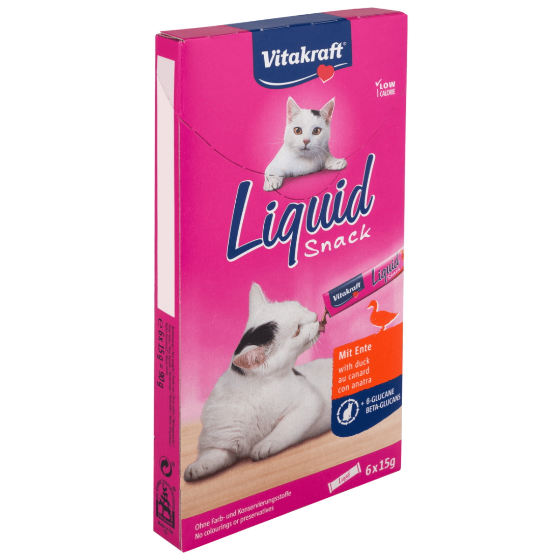 Snack lichid pentru pisici Vitakraft Rata 6x15g - Animax