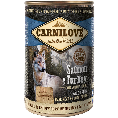 Hrana umeda pentru caini Carnilove Dog Somon&Curcan 400g - Animax