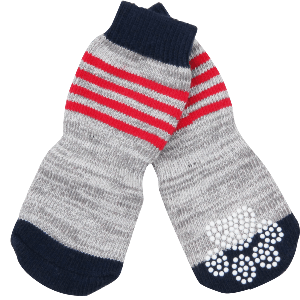 Sosete pentru caini Pawise Anti-Slip Dungi M 4buc-set - Animax