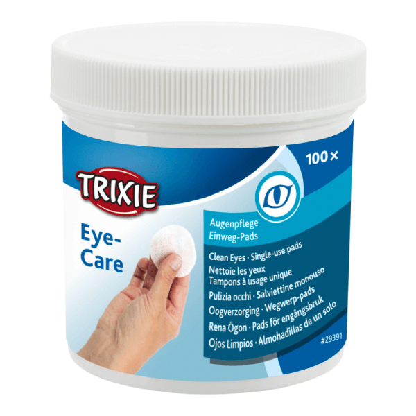 Tampoane cu aloe vera pentru ingrijirea ochilor Trixie Eye Care 100buc - Animax
