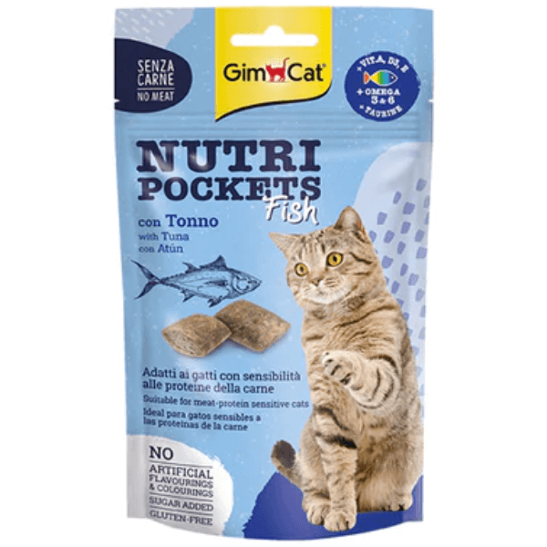 Recompense pentru pisici Gimcat Nutri Pockets Ton 60g - Animax