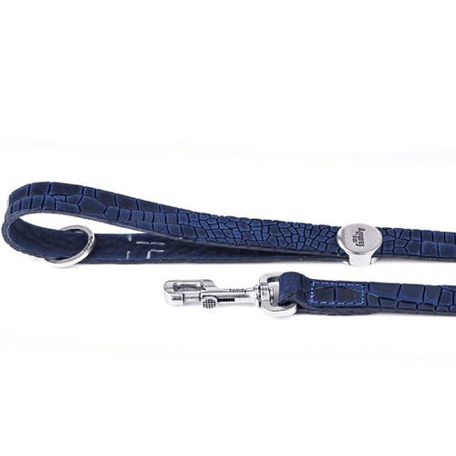 Lesa din piele pentru caini MyFamily Albastru Tucson 110cm - Animax