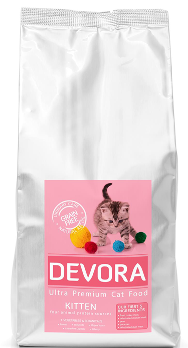 Hrana uscata pentru pisici Devora Grain Free Kitten 7.5 kg - Animax
