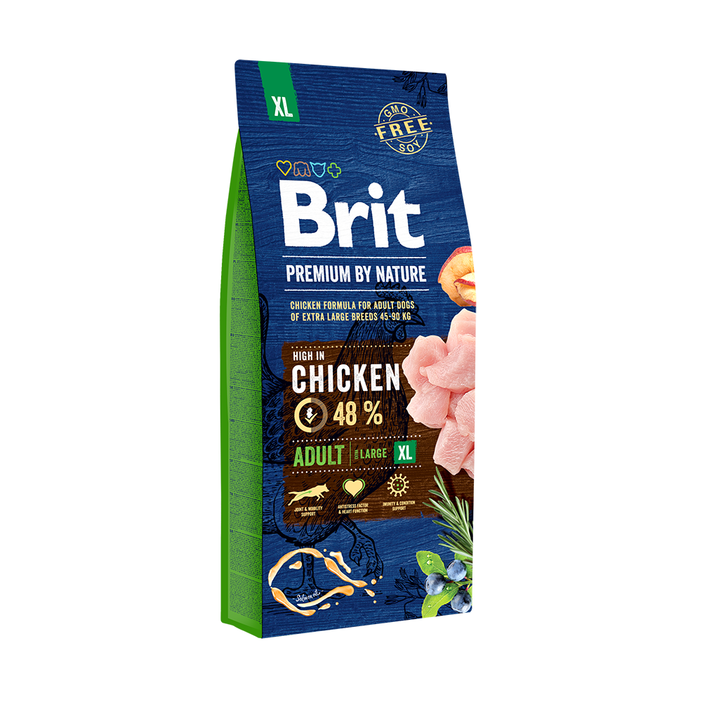 Hrana uscata pentru caini Brit Premium by Nature Adult XL 15 kg - Animax