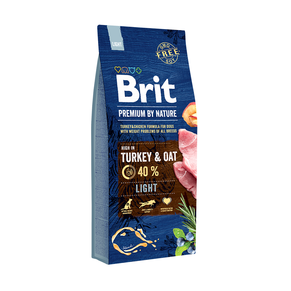 Hrana uscata pentru caini Brit Premium by Nature Light 15 Kg - Animax