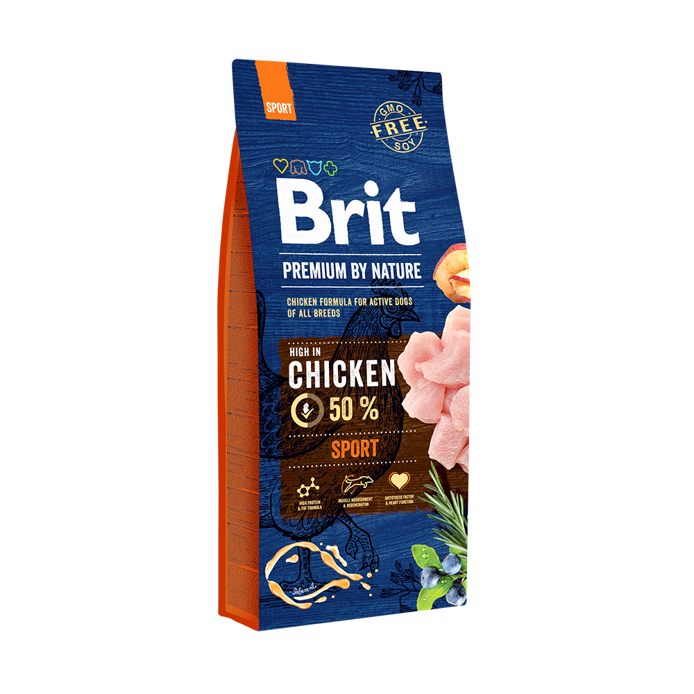 Hrana uscata pentru caini Brit Premium by Nature Sport 3 Kg - Animax
