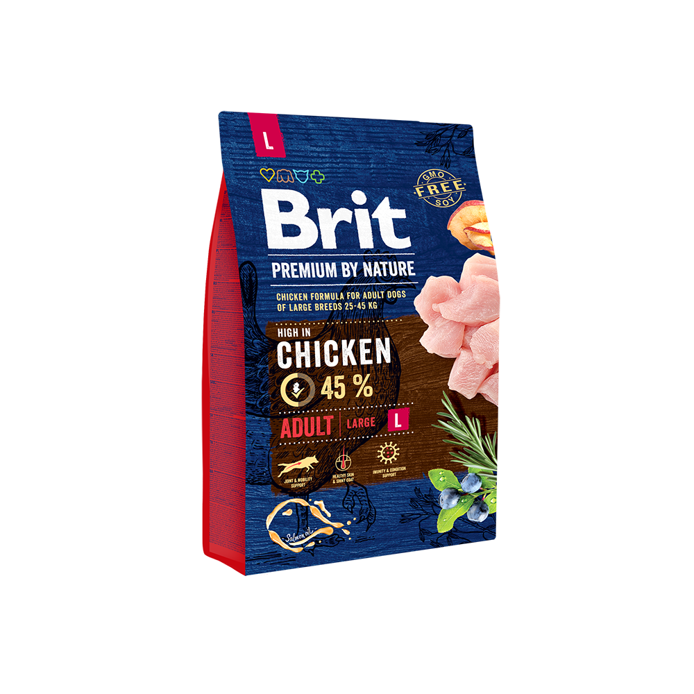 Hrana uscata pentru caini Brit Premium By Nature Junior L 3 Kg - Animax