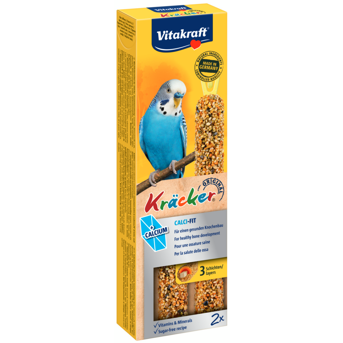 Baton pentru perusi Vitakraft Kracker Calci Fit 60G - Animax
