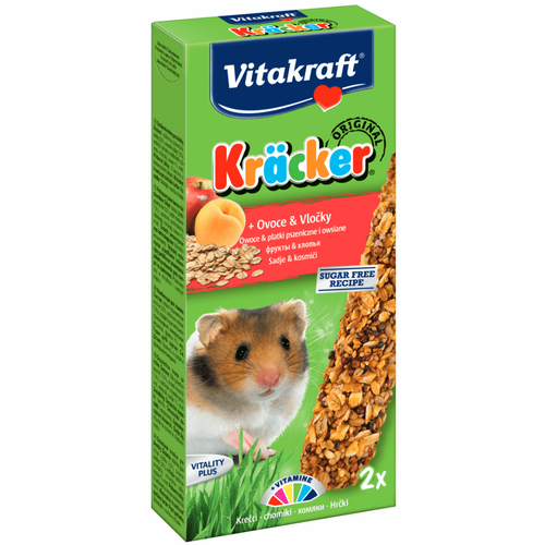Baton pentru hamsteri Vitakraft Kracker cu fructe 112G - Animax