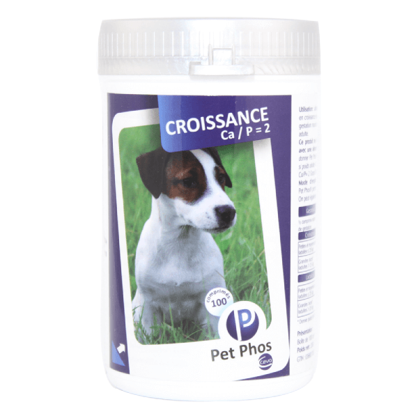 Vitamine pentru caini Pet Phos Croissance 100 tablete - Animax