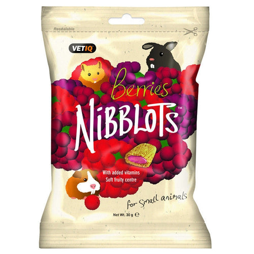 Snack pentru rozatoare cu fructe de padure Vetiq Nibblots 30g - Animax