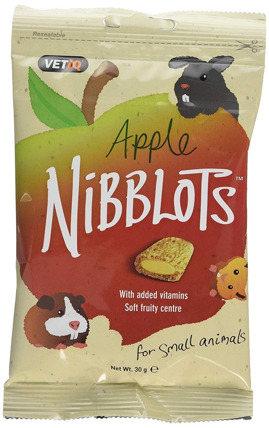 Snack pentru rozatoare cu mere Vetiq Nibblots 30g - Animax