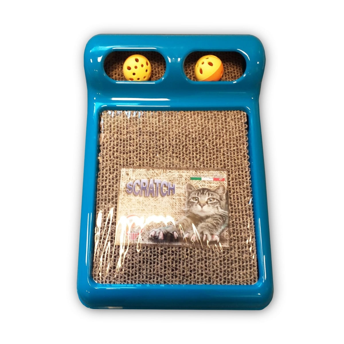 Set ansamblu de joaca si suport tocit gheare pentru pisica Geo - Animax