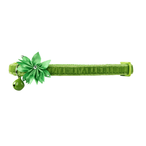 Zgarda pentru pisici Pawise Flower Green - Animax