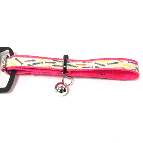 Zgarda reflectorizanta pentru pisici Enjoy Pink HQ NY XS 1.2x35 cm 150702 - Animax