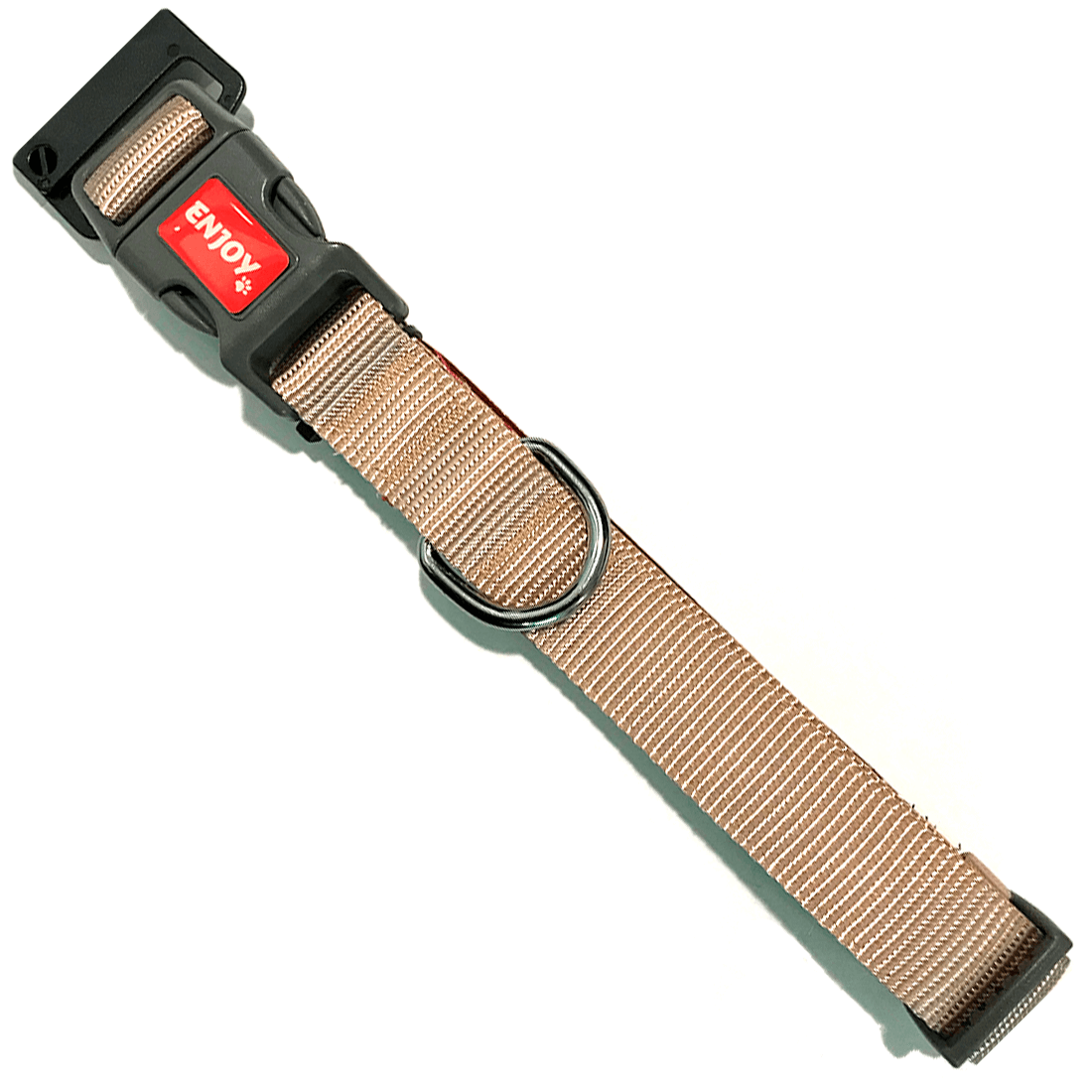 Zgarda bej pentru caini din nylon si neopren Enjoy 23-32 cm - Animax